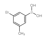 3-溴-5-甲基苯基硼酸 结构式