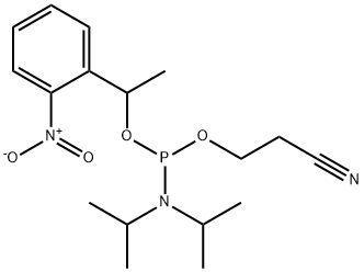 2-氰基乙基[1-(2-硝基苯基)乙基]二异丙基亚磷酰胺 结构式