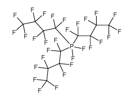 二氟三(1,1,2,2,3,3,4,4,4-九氟丁基)-λ⁵-磷烷 结构式