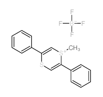 1-甲基-2,5-二苯基-1,4-二硫杂环己二烯-1-鎓 四氟硼酸盐 结构式