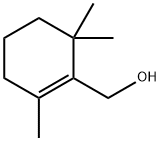 2,6,6-三甲基环己烯-1-甲醇 结构式