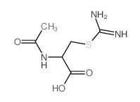 N-乙酰-S-氨甲酰脒基半胱氨酸 结构式