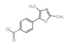 2,4-二甲基-5-(4-硝基苯基)-1,3-恶唑 结构式