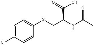 2-乙酰氨基-3-[(4-氯苯基)硫代]丙酸 结构式