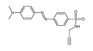 4-[[4-(二甲氨基)苯基]二氮烯基]-N-丙-2-炔基苯磺酰胺 结构式