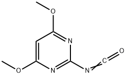 4,6-二甲氧基-2-嘧啶基异氰酸酯 结构式