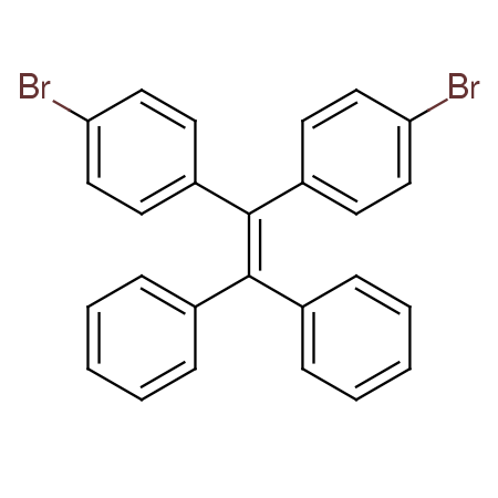 1,1-二苯基-2,2-二(4-溴苯基)乙烯 结构式
