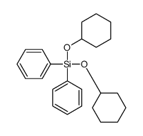 双(环己氧基)二苯基硅烷 结构式