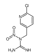 1-[(6-氯吡啶-3-基)甲基]-1-硝基胍 结构式
