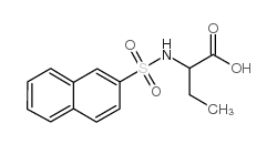 2-(萘-2-磺酰基氨基)-丁酸 结构式