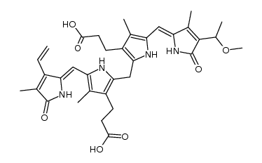 18-脱乙烯基-18-(1-甲氧基乙基)胆红素 结构式