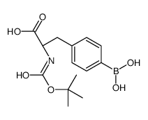 (S)-BOC-4-(二羟硼基)苯基丙氨酸 结构式