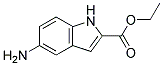 5-氨基-1H-吲哚-2-羧酸乙酯 结构式