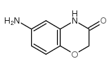 6-氨基-2H-1,4-苯并噁嗪-3(4H)-酮 结构式
