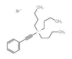 三丁基(2-苯乙炔基)溴化鏻 结构式