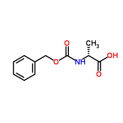 N-苄氧羰基-D-丙氨酸 结构式