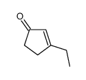 3-乙基环戊-2-烯-1-酮 结构式