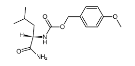 N-对甲氧基苄氧羰基-L-亮氨酰胺 结构式