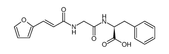 L-Phenylalanine, N-[N-[3-(2-furanyl)-1-oxo-2-propenyl]glycyl]- 结构式