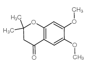 6,7-二甲氧基-2,2-二甲基-4-色满酮 结构式