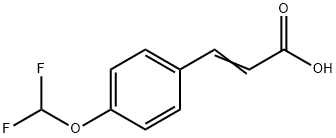(Z)-3-(4-(二氟甲氧基)苯基)丙烯酸 结构式