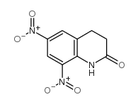 6,8-二硝基-3,4-二氢-2(1H)-喹啉酮 结构式