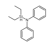 N,N-二苯基二乙基硅胺 结构式
