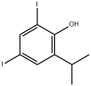 2,4-二碘-6-异丙基苯酚 结构式