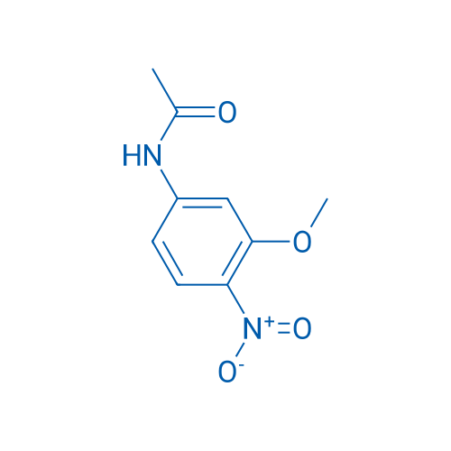 N-(3-甲氧基-4-硝基苯基)乙酰胺 结构式