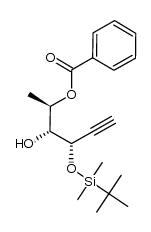 (2R,3R,4S)-4-((叔丁基二甲基硅基)氧基)-5-己炔-2,3-二醇 2-苯甲酸酯 结构式