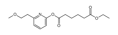 己二酸1-乙基6-[6-(2-甲氧基乙基)-2-吡啶基]酯 结构式