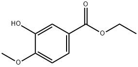乙基3-羟基-4-甲氧基苯甲酸乙酯 结构式