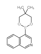 异喹啉-4-硼酸-2,2-二甲基丙二醇-1,3环酯 结构式