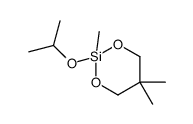 2,5,5-三甲基-2-异丙氧基-1,3,2-二氧杂硅杂环己烷 结构式