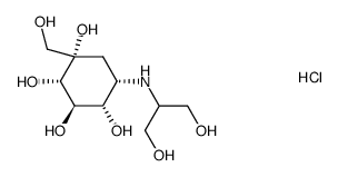 盐酸伏格列波糖 结构式
