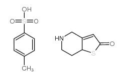 5,6,7,7a-四氢噻吩并[3,2-c]吡啶-2(4H)-酮对甲苯磺酸盐 结构式