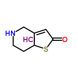 2-氧代-2,4,5,6,7a-六氢噻吩并[3,2-c]吡啶盐酸盐 结构式