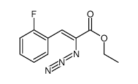 2-Propenoic acid, 2-azido-3-(2-fluorophenyl)-, ethyl ester 结构式