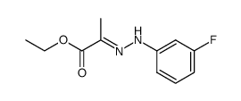 Propanoic acid, 2-[2-(3-fluorophenyl)hydrazinylidene]-, ethyl ester 结构式