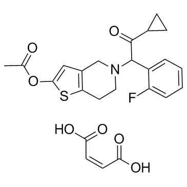 马来酸普拉格雷 结构式