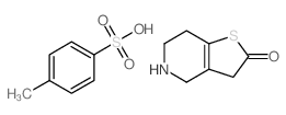 4,5,6,7-四氢噻吩并[3,2-c]吡啶-2(3H)-酮 4-甲基苯磺酸盐 结构式