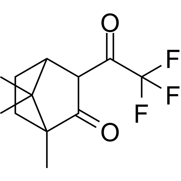 3-(三氟乙酰基)-D-樟脑 结构式