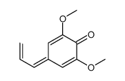 2,6-二甲氧基-4-(2-丙烯-1-亚基)-2,5-环己二烯-1-酮 结构式