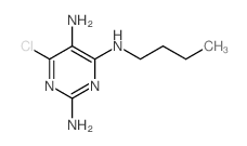 N4-丁基-6-氯-2,4,5-嘧啶三胺 结构式