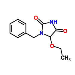 1-苄基-5-乙氧基海因 结构式