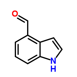 4-吲哚甲醛 结构式