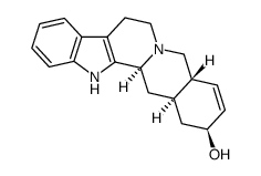 17β-羟基-18,19-二脱氢育亨烷 结构式