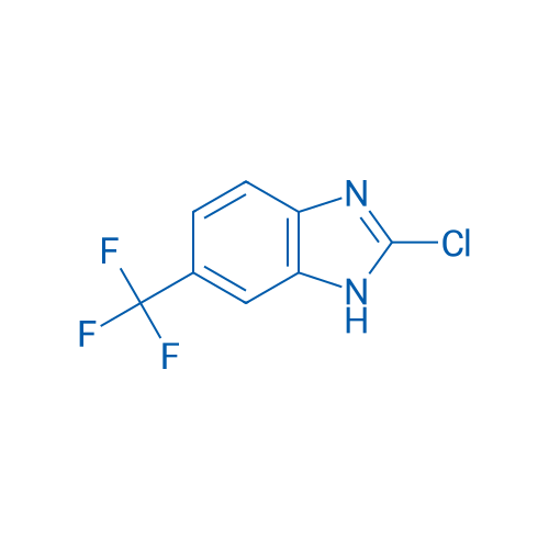 2-氯-6-(三氟甲基)-1H-苯并咪唑 结构式