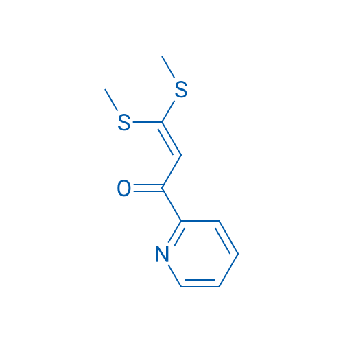 3,3-双(甲硫基)-1-(吡啶-2-基)丙-2-烯-1-酮 结构式