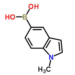 1-甲基-5-吲哚硼酸 结构式